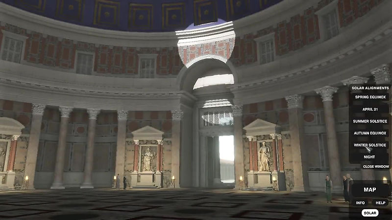 Course du Soleil dans le Panthéon